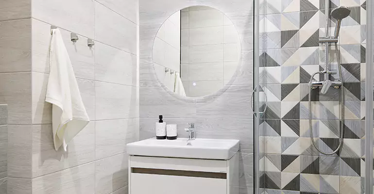 Small Master Bathroom Remodel in Mineola